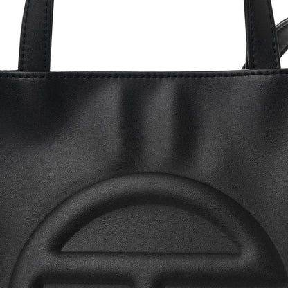 Telfar Vegan Leather Medium Shopping Bag Black 7 of 9