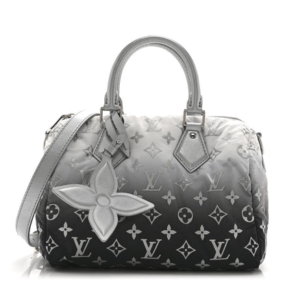 Louis Vuitton Nylon Monogram Gradient LV Snow Speedy Bandouliere 25 Frost 1 of 9