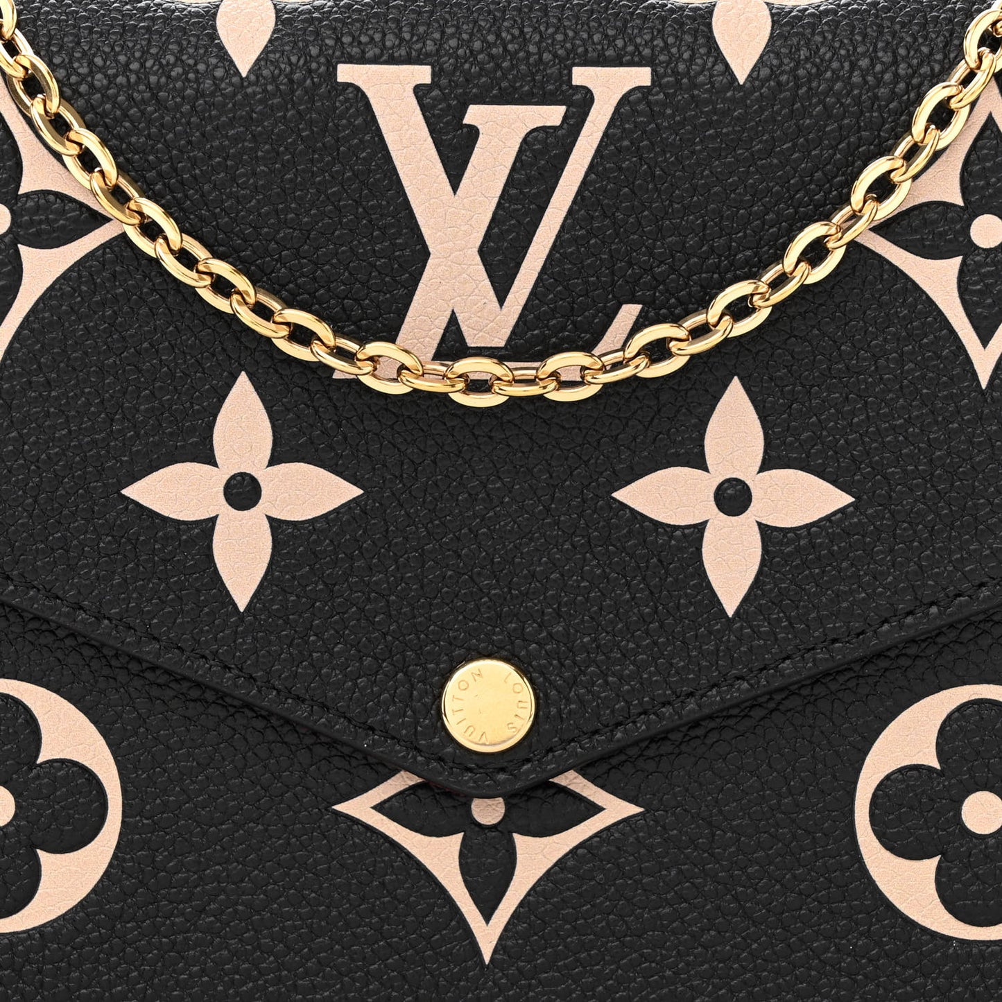 Empreinte Monogram Giant Felicie Pochette Black Beige
