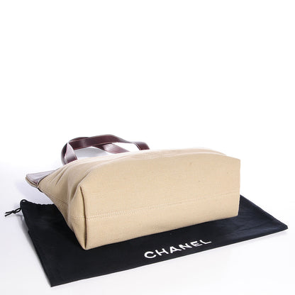 Chanel Straw Raffia Summer Tote Beige Brown 4 of 8