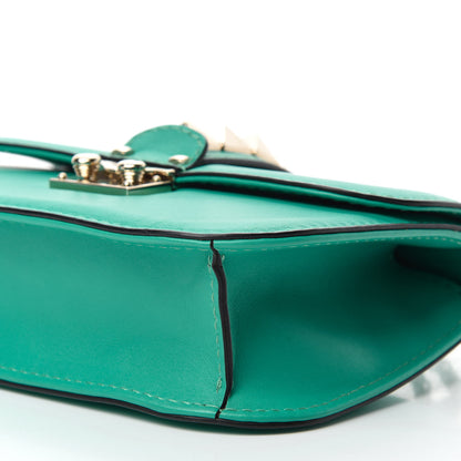 Valentino Garavani Vitello Small Glam Lock Rockstud Flap Opaline Green 7 of 11
