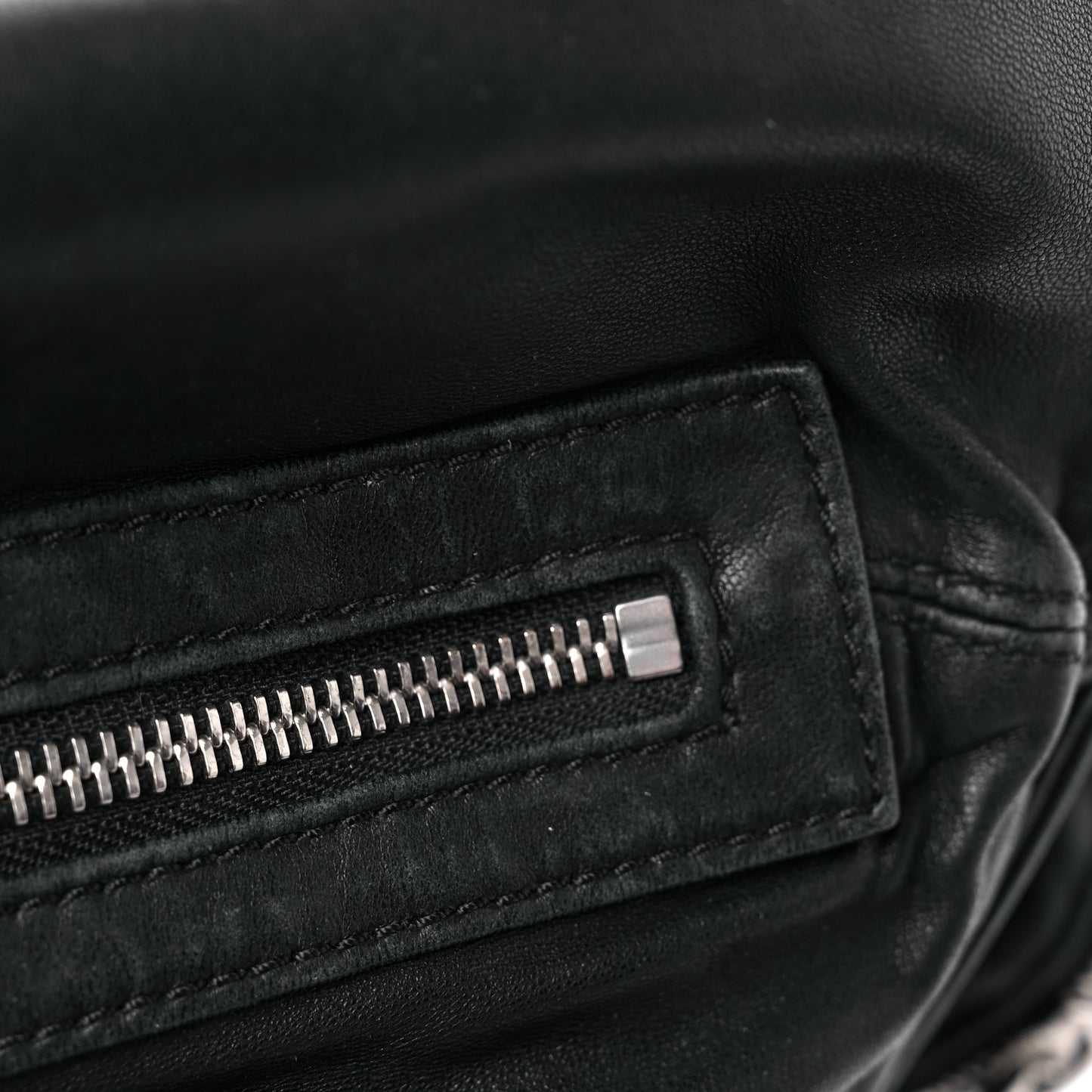 Lambskin Marti Backpack Bag Washed Black Rhodium Hardware