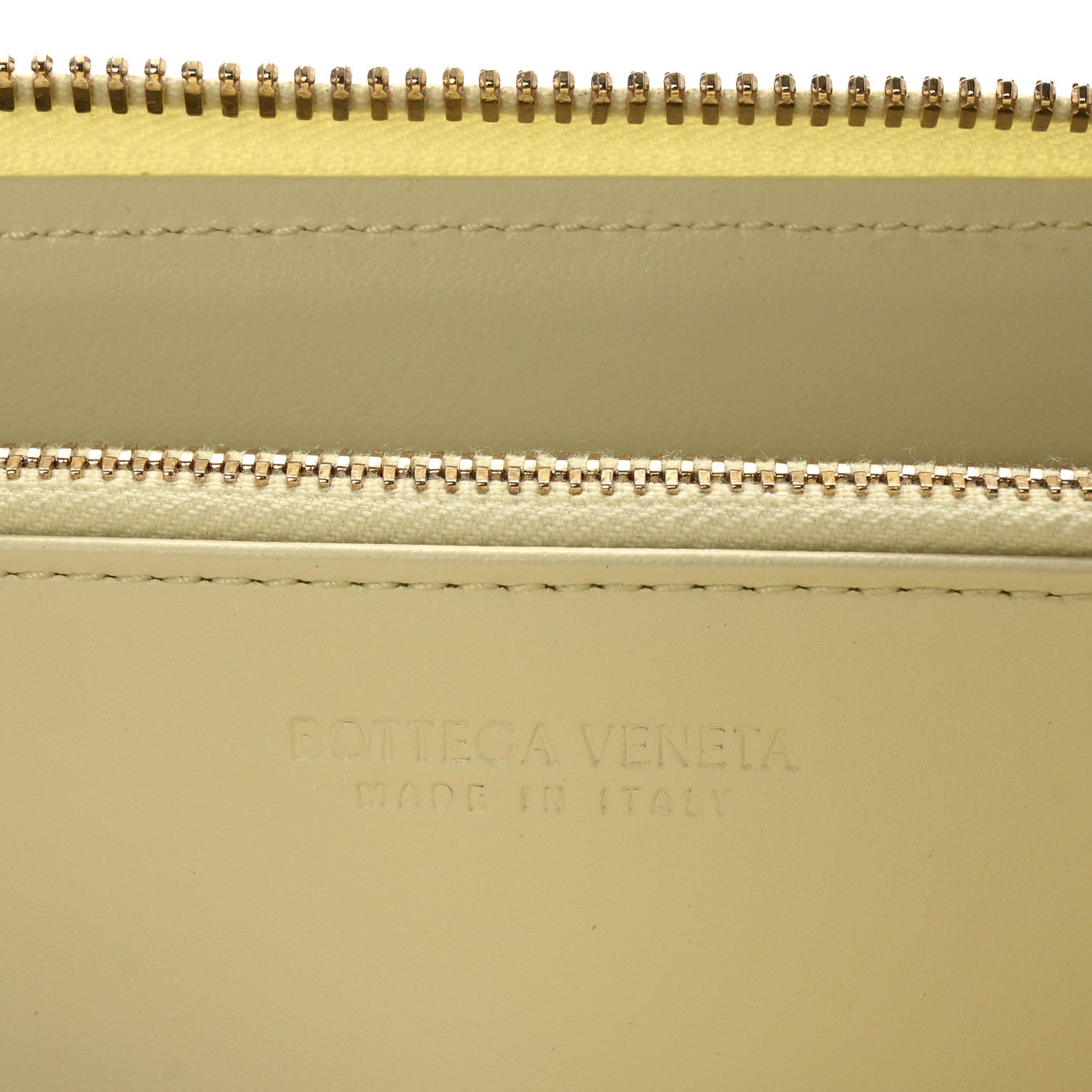 Bottega Veneta Nappa Intrecciato Zip Around Wallet Ice Cream 6 of 7