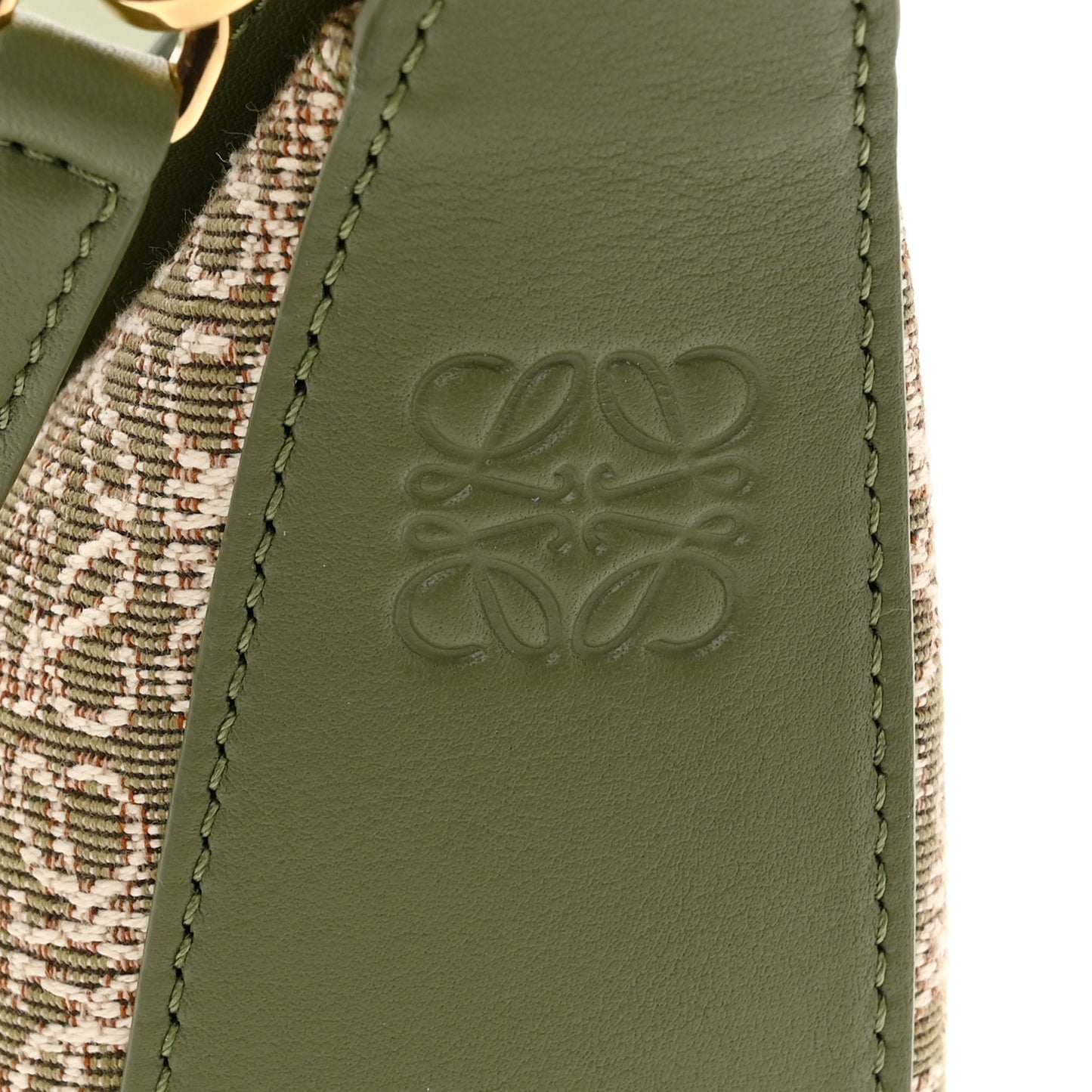 Jacquard Anagram Calfskin Luna Bag Avocado