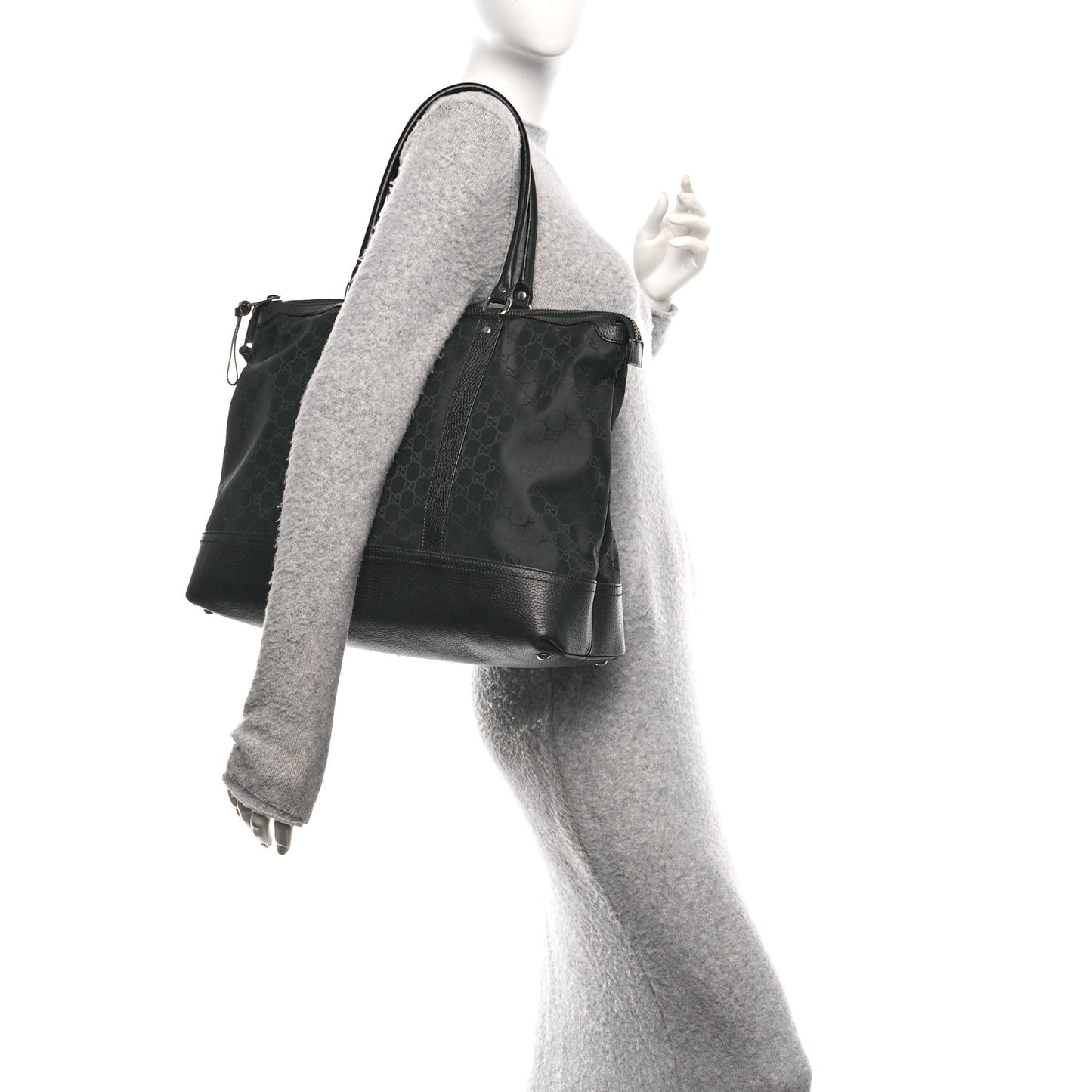Monogram Large Business Tote Black