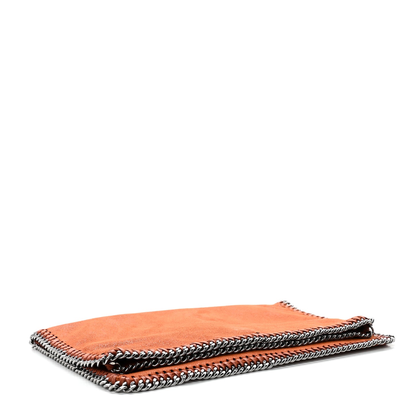 Shaggy Deer Falabella Fold Over Clutch Brandy