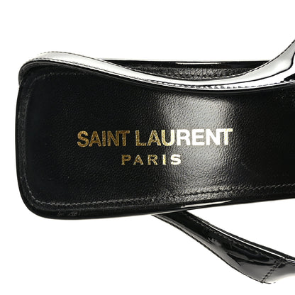 Saint Laurent Patent Calfskin Paloma 105 Slingback Pumps 40.5 Beige 7 of 8