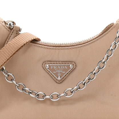Prada Tessuto Nylon Saffiano Mini Re-Edition 2000 Shoulder Bag Cammeo 8 of 12