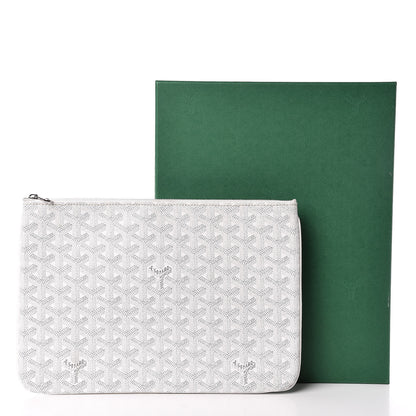Goyard Goyardine Senat Pochette MM White 8 of 8
