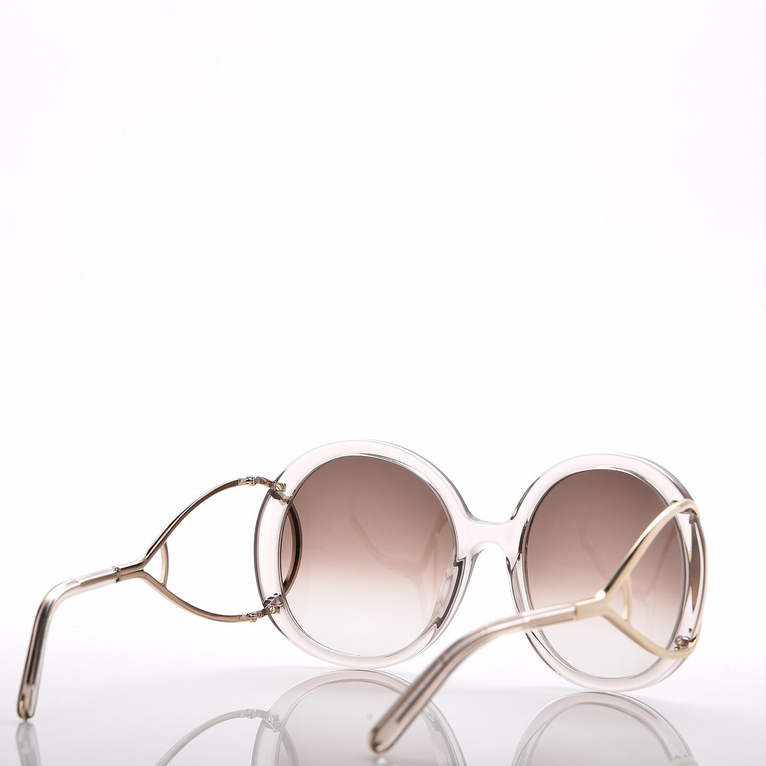 Chloe Jackson Oversized Round Sunglasses CE124S Turtledove 4 of 7