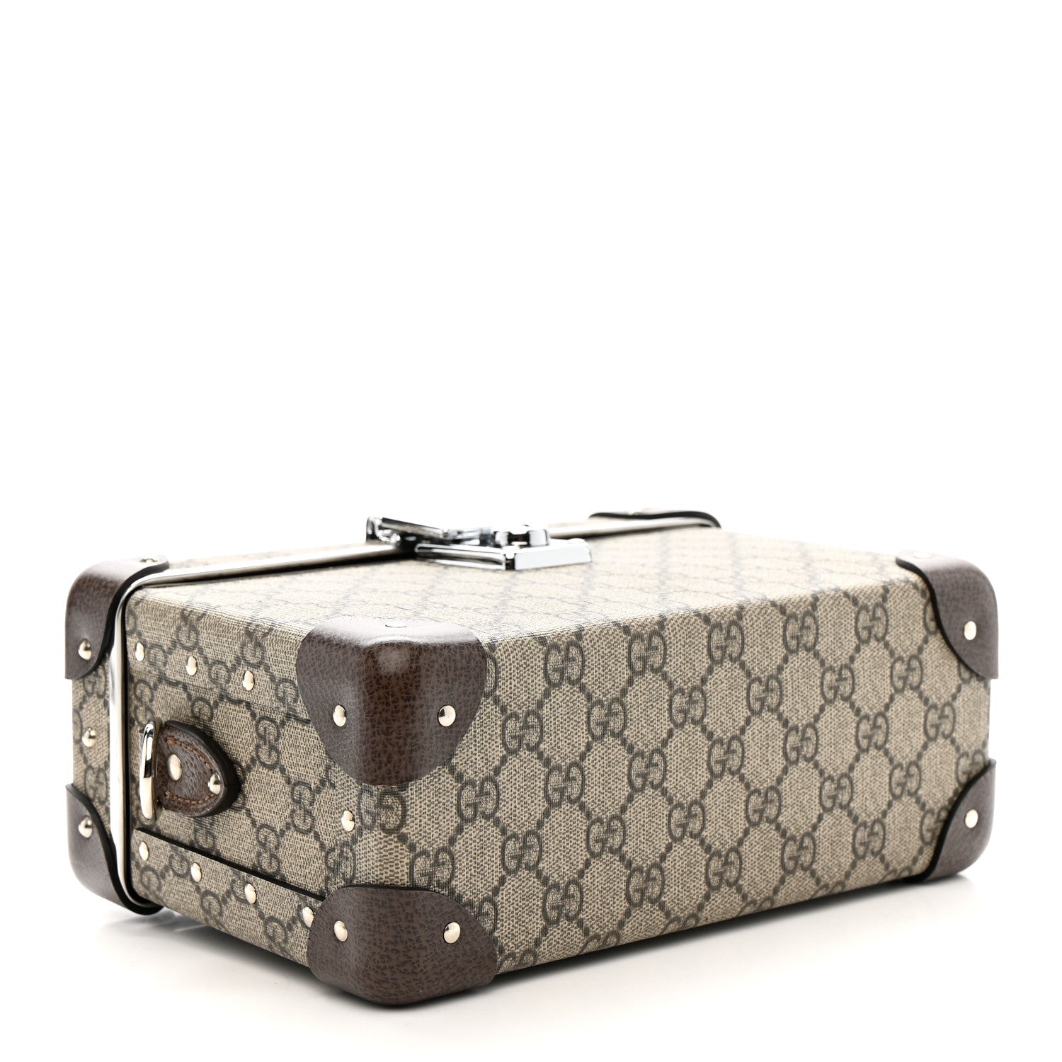 Gucci GG Supreme Monogram Globe-Trotter Beauty Case Brown 4 of 13