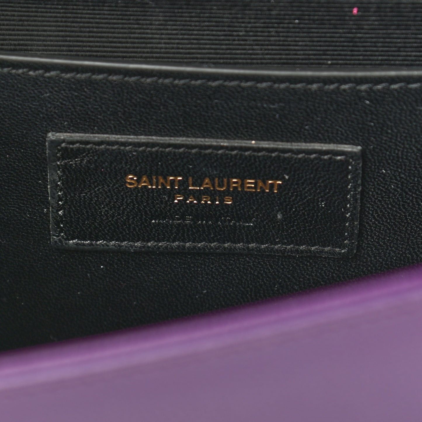 Grain De Poudre Classic Monogram Cassandre Clutch Purple