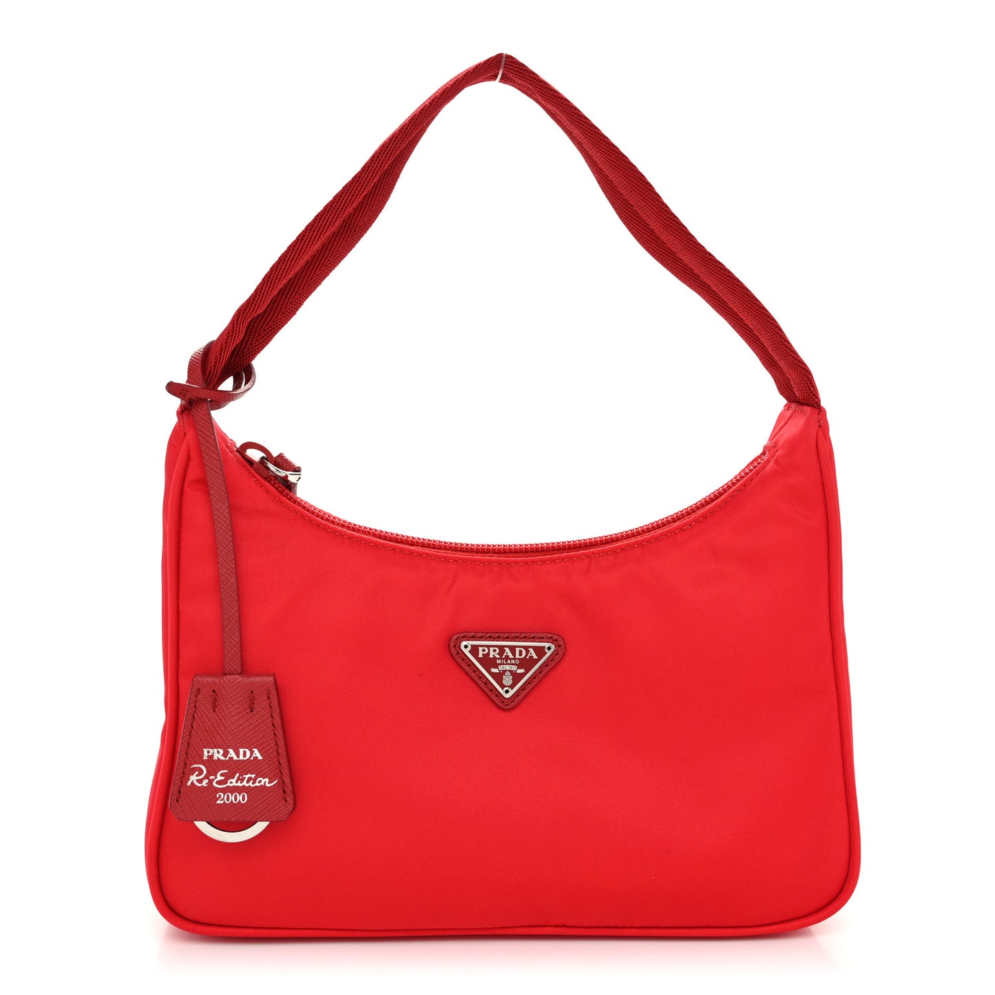 Tessuto Nylon Mini Re-Edition 2000 Bag Rosso