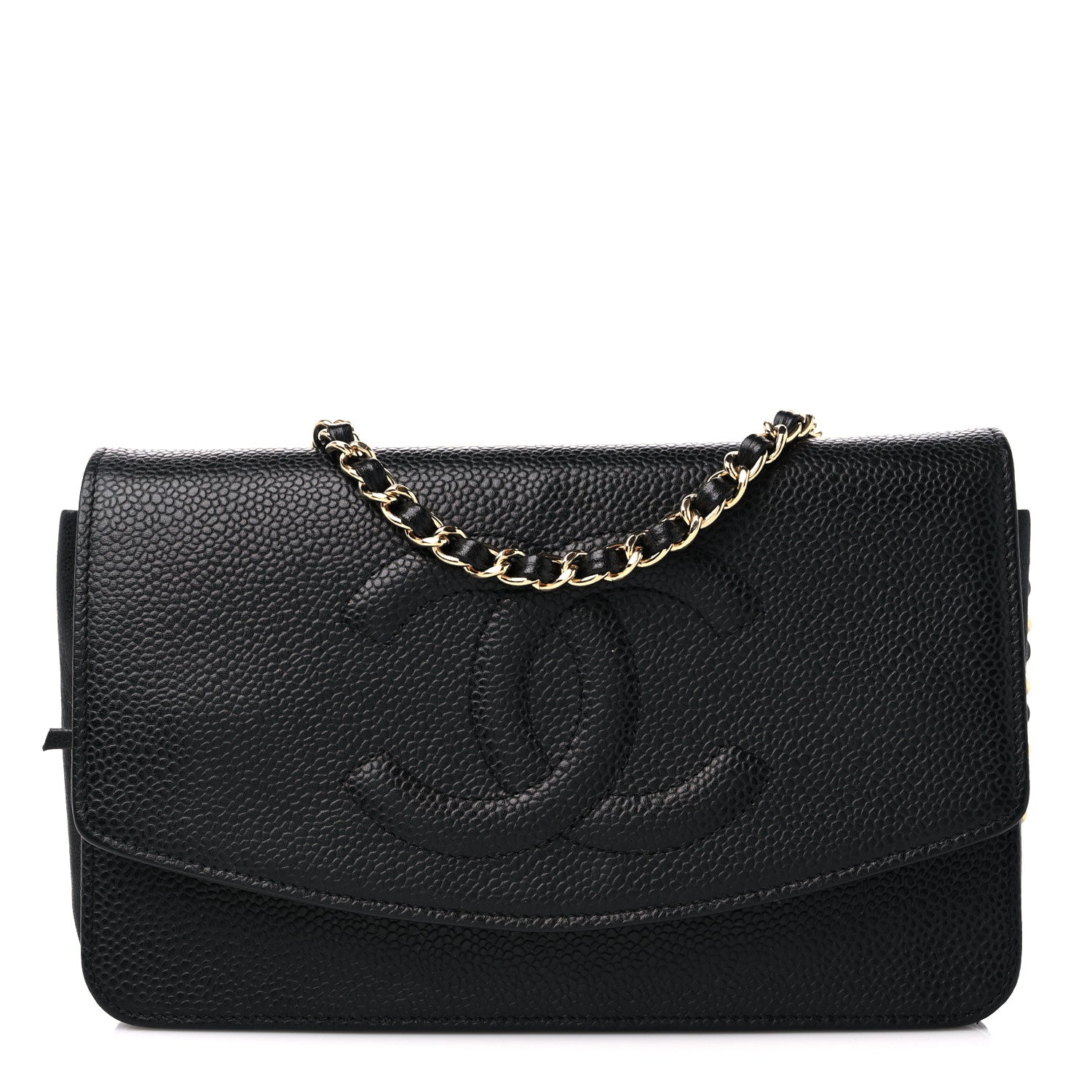 Chanel Caviar Timeless CC Wallet on Chain WOC Black 1 of 13