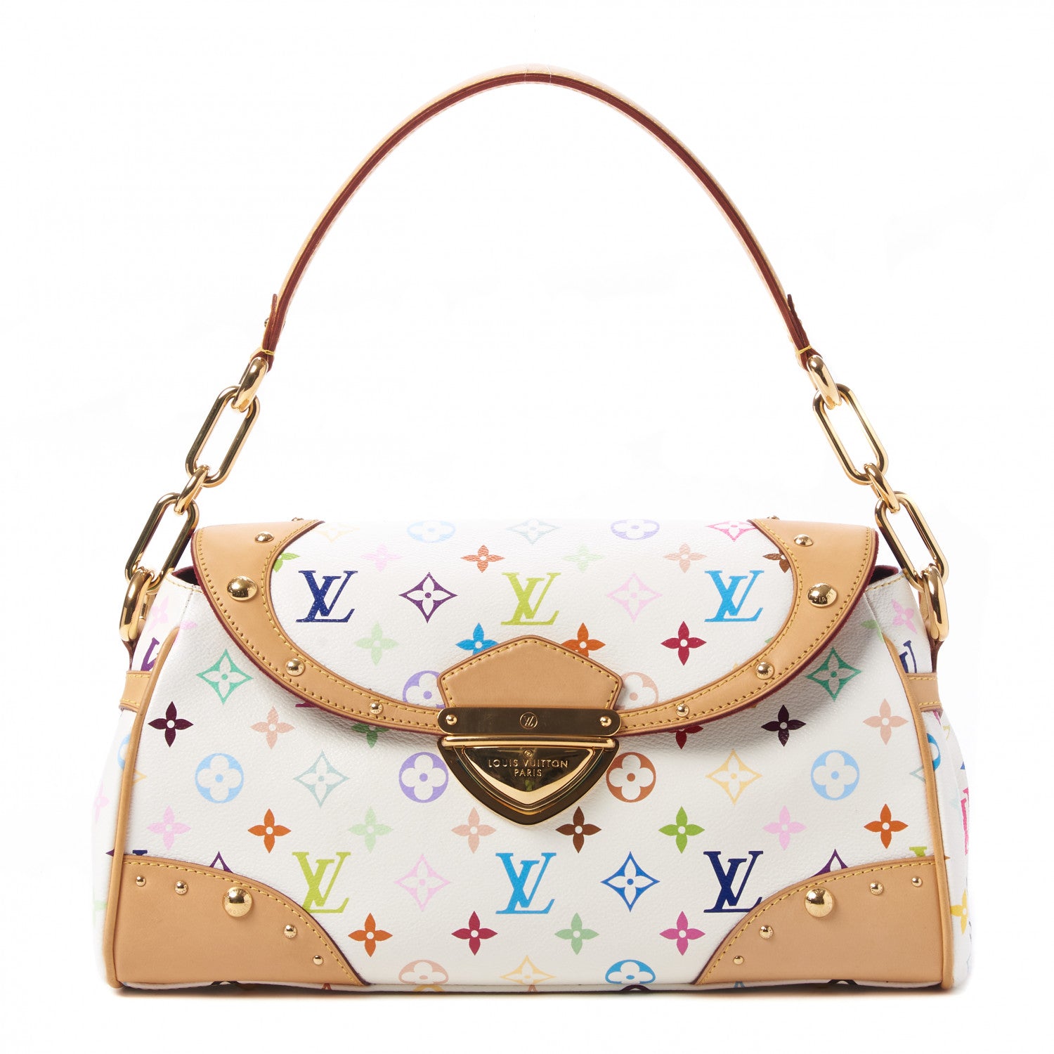 Louis Vuitton Monogram Multicolor Beverly MM White 1 of 8