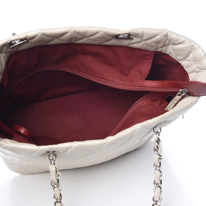 Chanel Aged Calfskin Quilted Large Cotton Club Tote Pearl 5 of 8