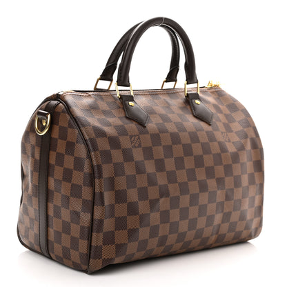 Louis Vuitton Damier Ebene Speedy Bandouliere 30 3 of 9