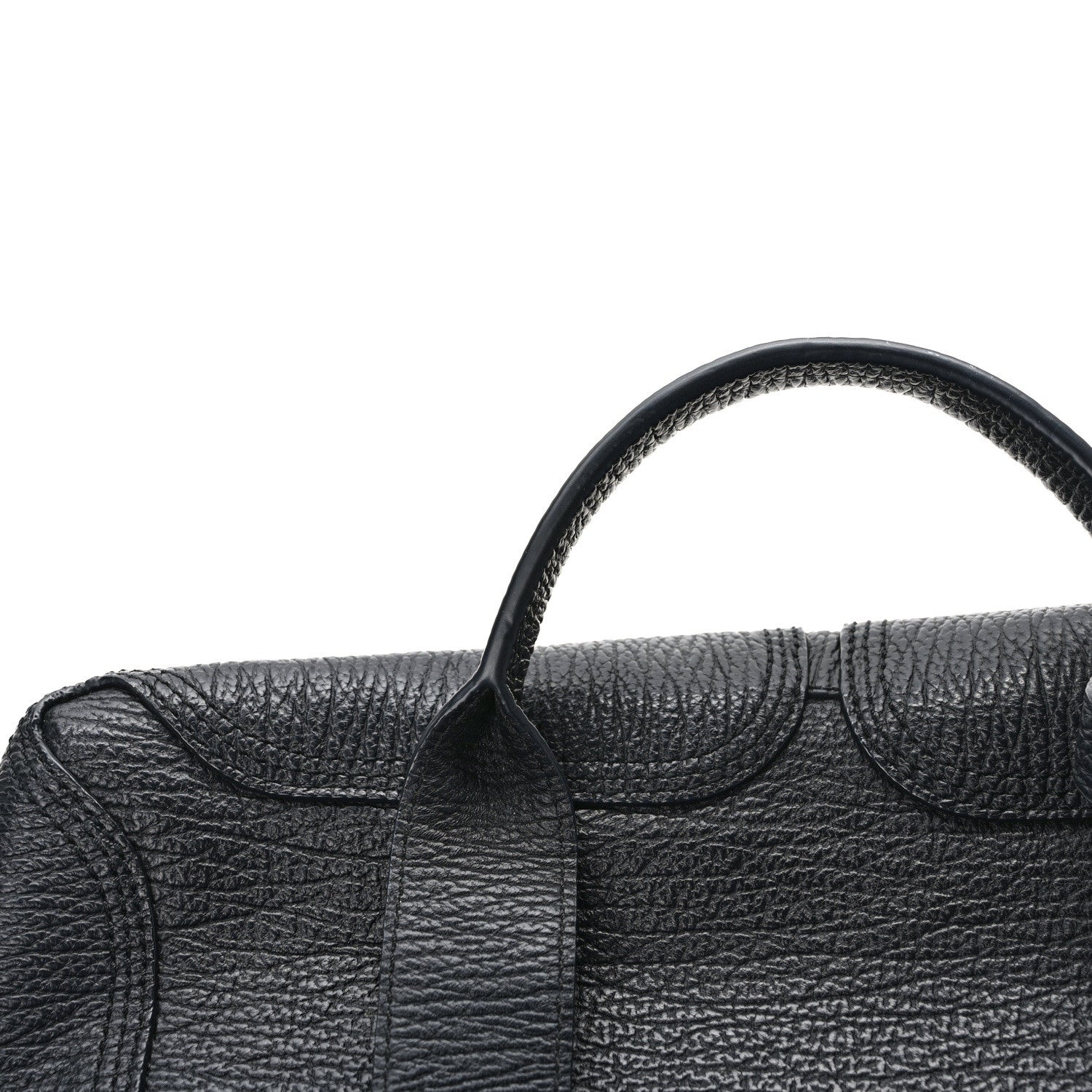 3.1 Phillip Lim Textured Calfskin Medium Pashli Satchel Black 10 of 11