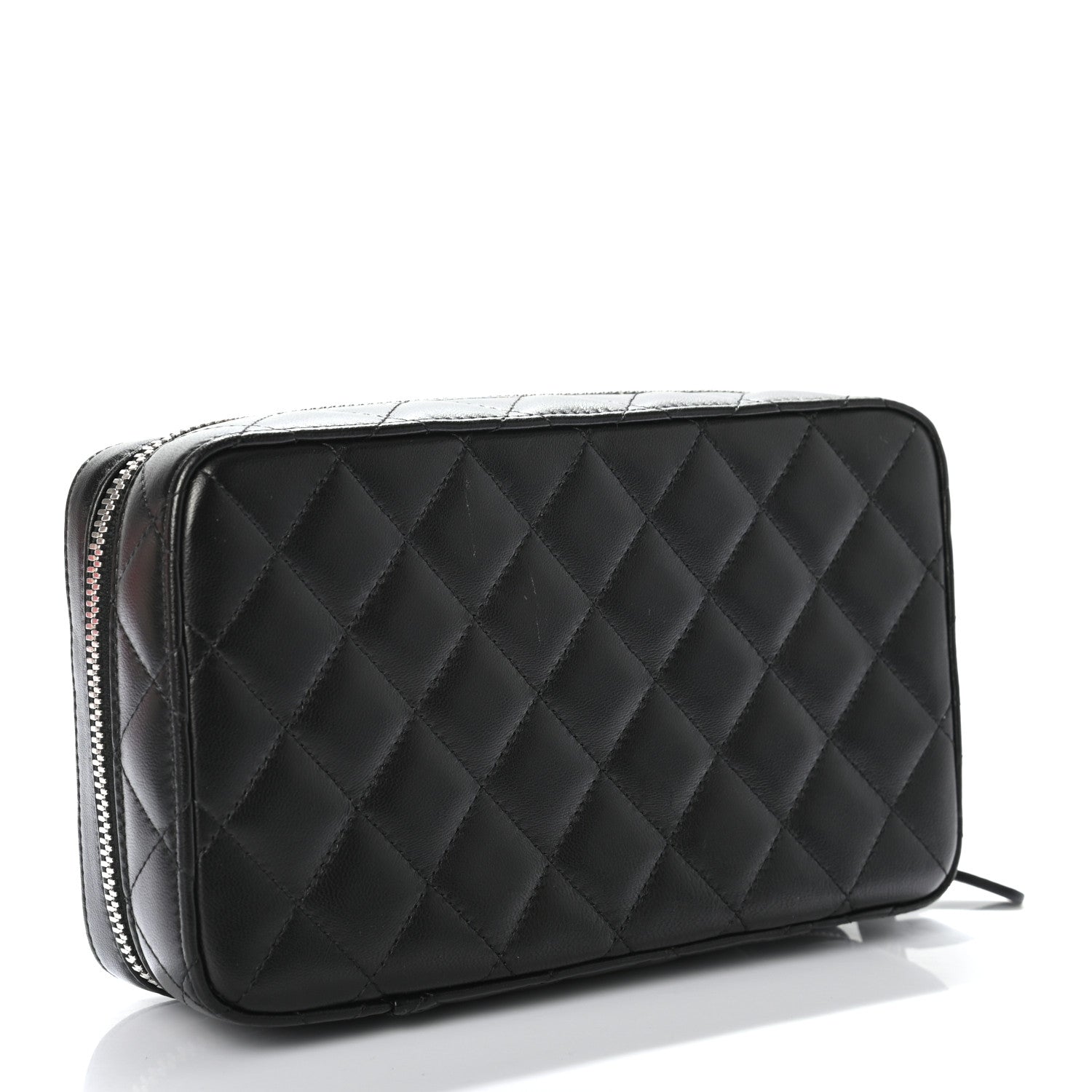 Chanel Lambskin Quilted Jewelry Case Black 2 of 8