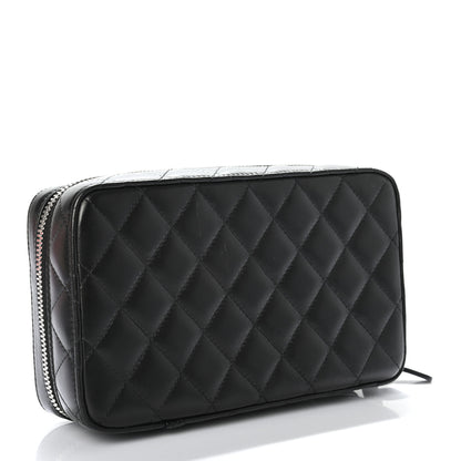 Chanel Lambskin Quilted Jewelry Case Black 2 of 8