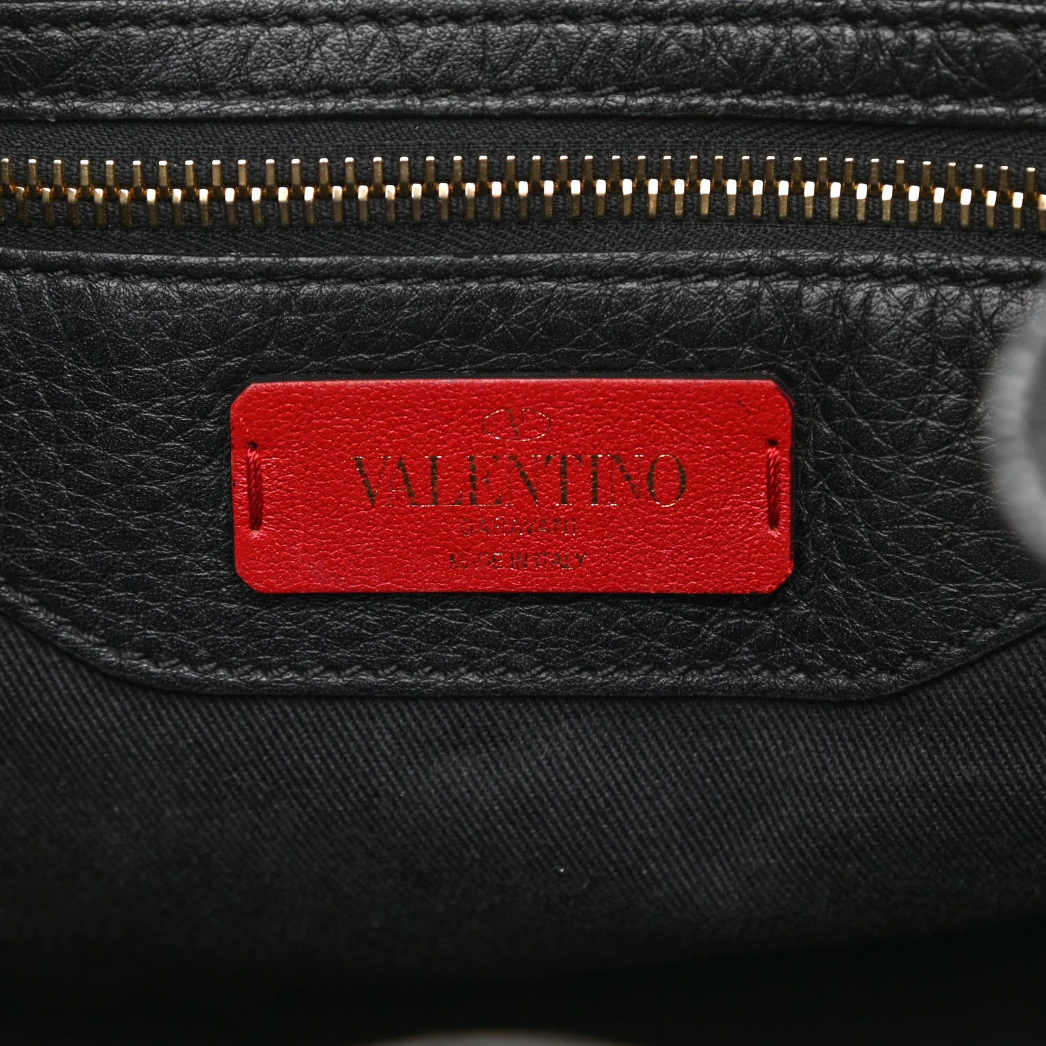Valentino Garavani Pebbled Calfskin Rockstud Double Pocket Backpack Black 6 of 12