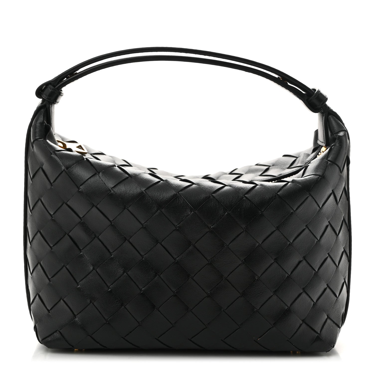 Bottega Veneta Calfskin Nappa Intrecciato Mini Wallace Black 1 of 10