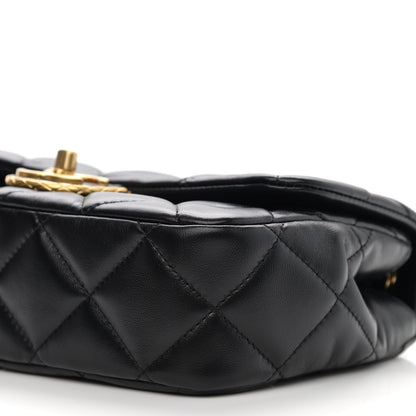 Chanel Lambskin Quilted Mini Flap Black 10 of 11