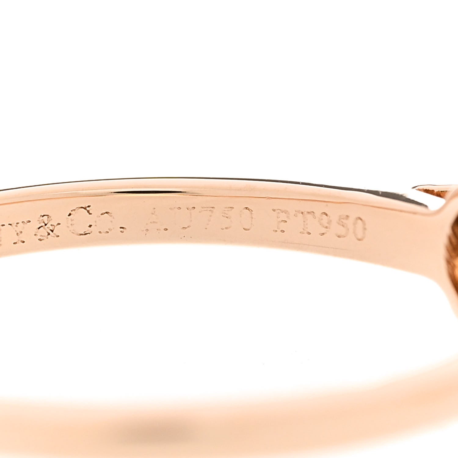 Tiffany 18K Rose Gold Platinum Diamond Round Enchant Flower Ring 51 5.75 5 of 6