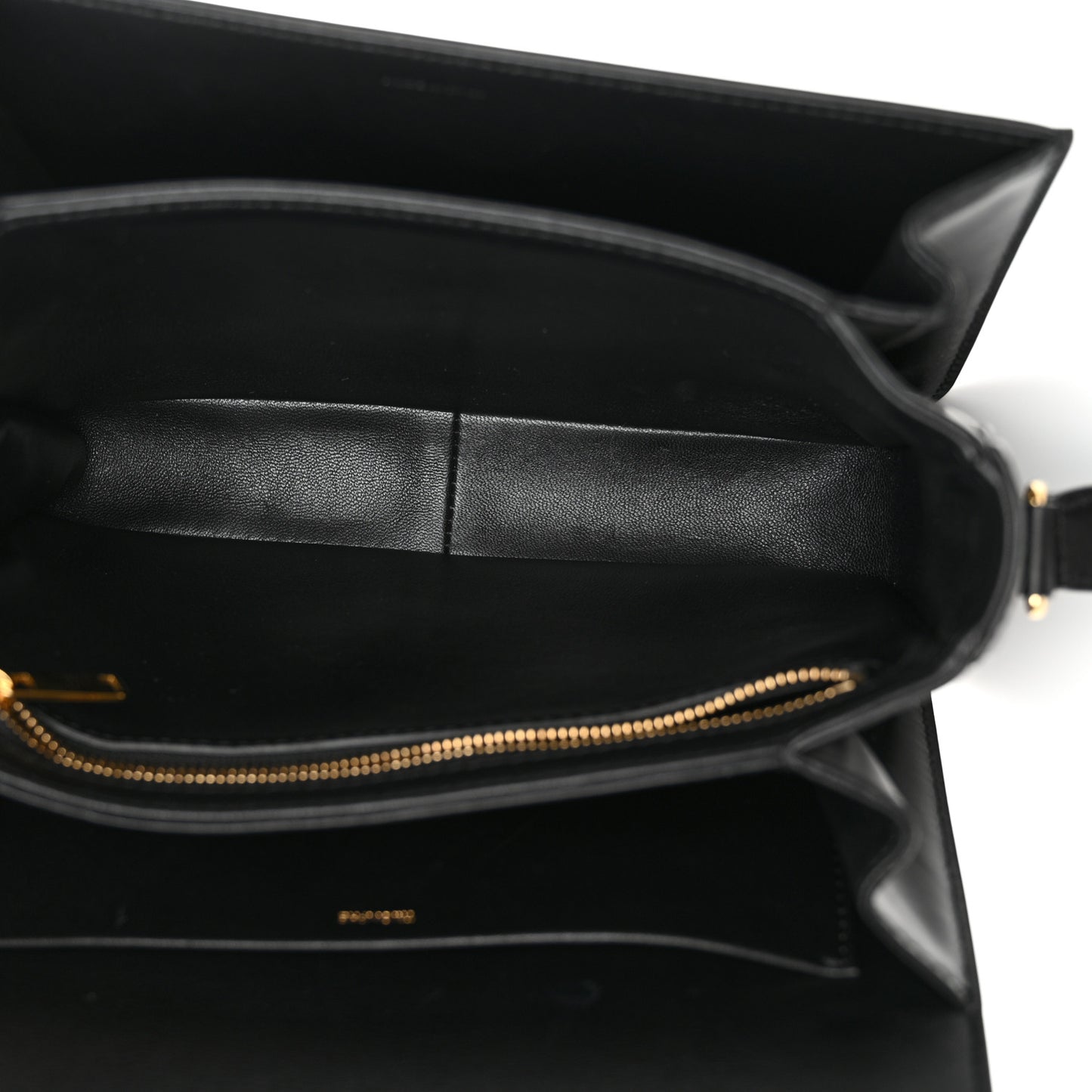 Shiny Calfskin Medium Triomphe Black