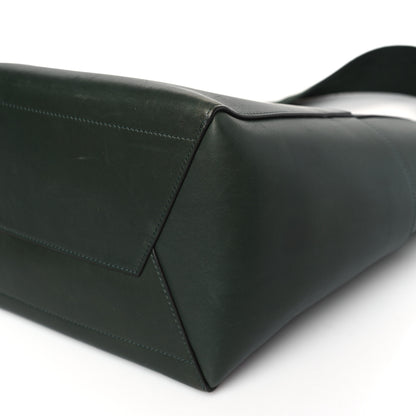 Celine Smooth Calfskin Sangle Bucket Bag Dark Forest 8 of 8