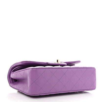 Chanel Caviar Quilted Small Double Flap Purple 4 of 11