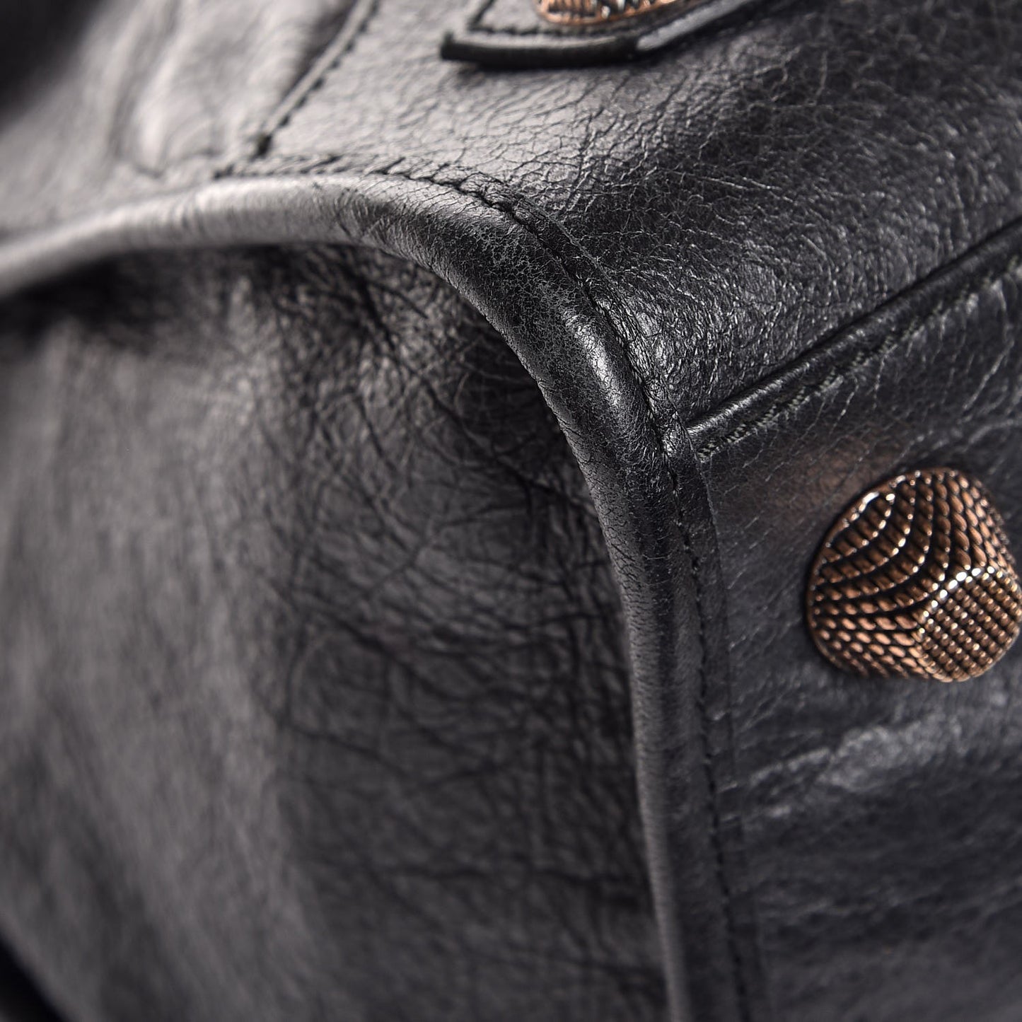 Agneau Giant 21 Rose Gold Hardware Work Black