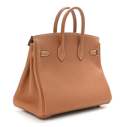 Hermes Togo Birkin 25 Gold 3 of 11