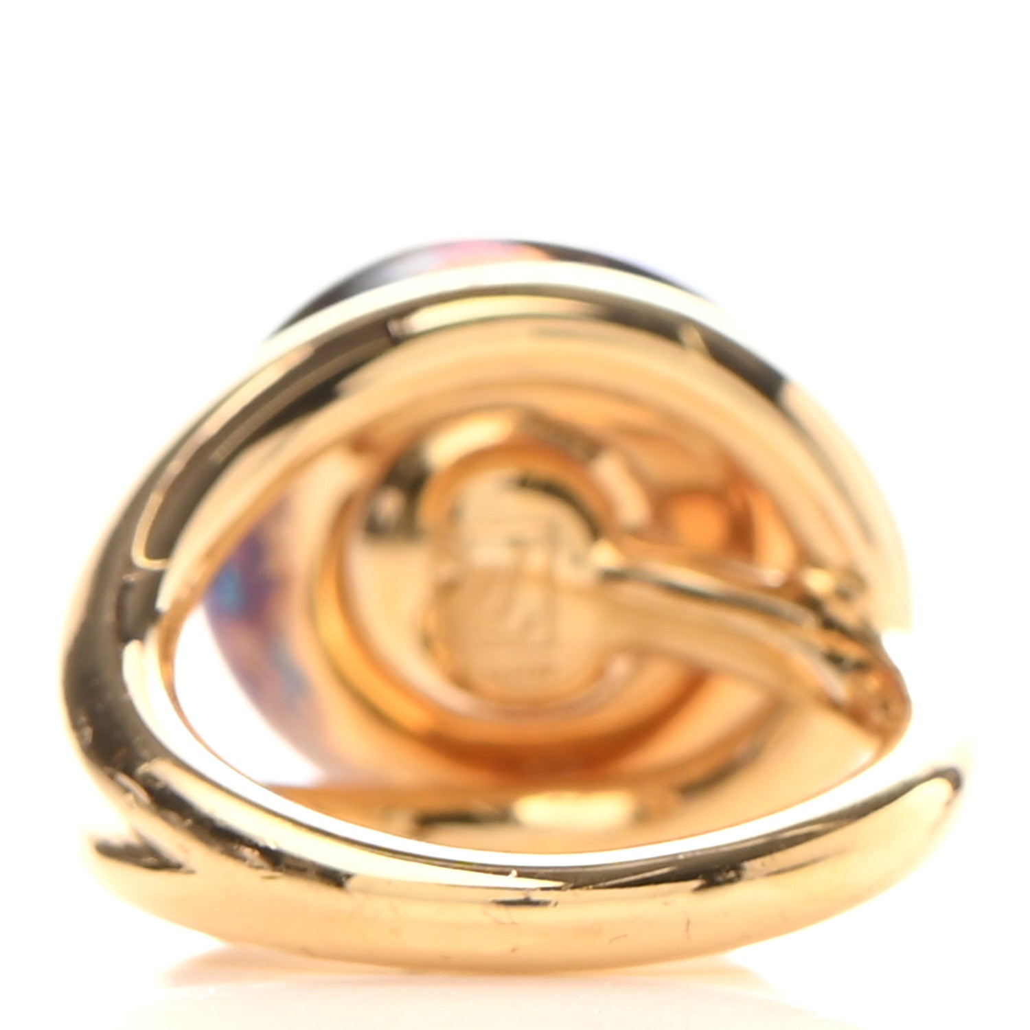 Louis Vuitton Monogram Celeste Ring 4.5 Gold 3 of 4