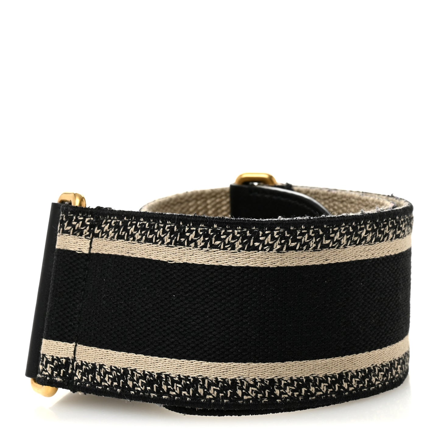 Canvas Embroidered Shoulder Strap Blue