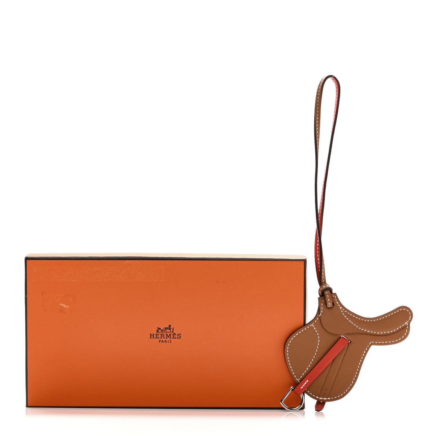 Swift Paddock Selle Horse Saddle Bag Charm Gold Capucine