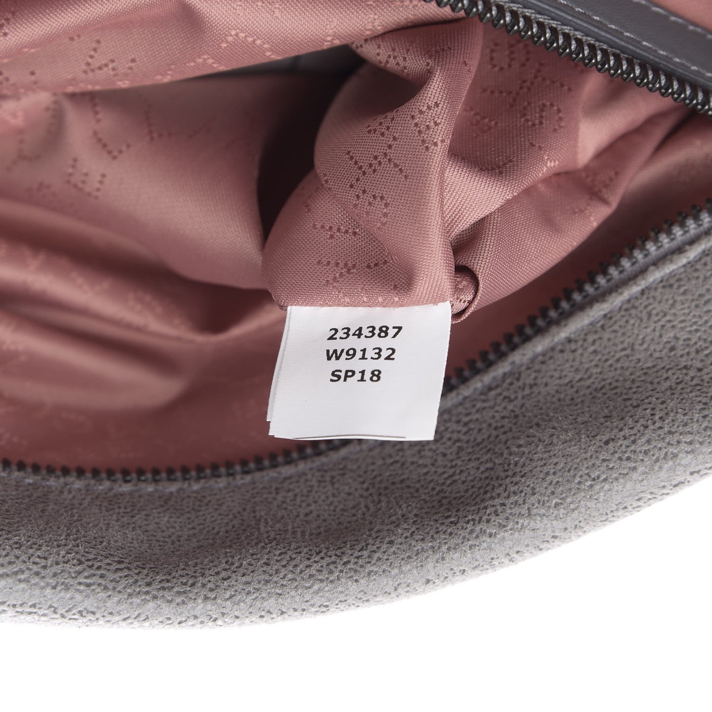 Shaggy Deer Falabella Fold Over Tote Grey