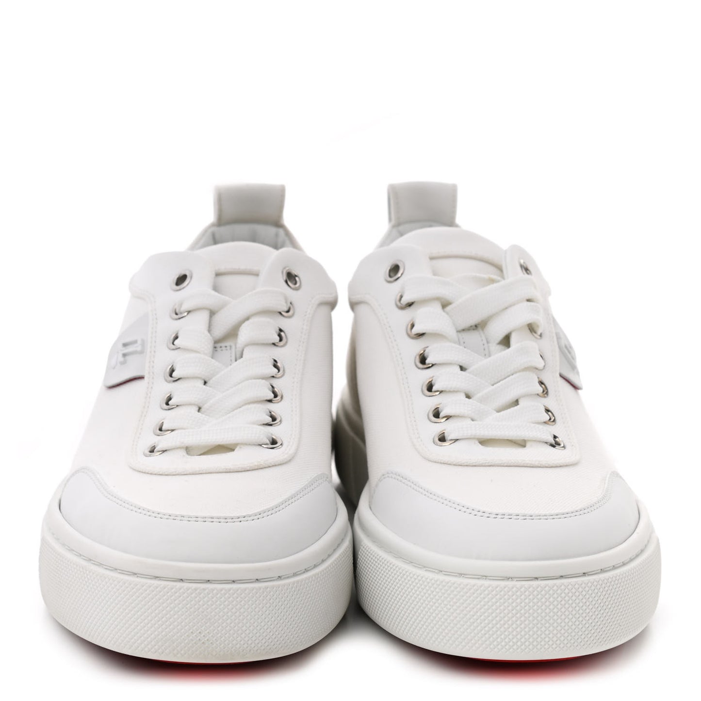 Toile Calfskin Simplerui Flat Sneakers 39.5 White