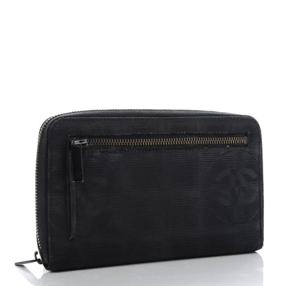 Chanel Nylon Travel Zip Around Wallet Black 3 of 11
