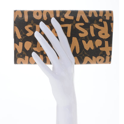 Louis Vuitton Monogram Graffiti Porte-Monnaie Wallet Peach 2 of 6