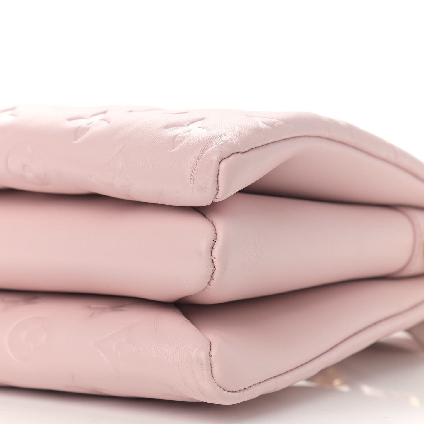 Lambskin Embossed Monogram Coussin PM Rose