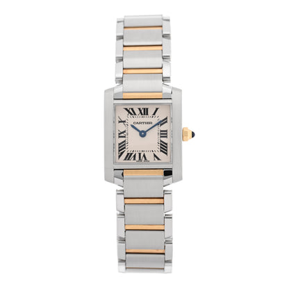 Cartier Stainless Steel 18K Yellow Gold 20mm Tank Francaise Quartz Watch 1 of 4