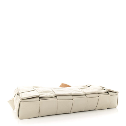 Bottega Veneta Paper Calfskin Intrecciato Stretch Cassette Belt Bag White 4 of 13