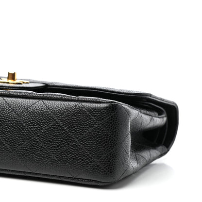 Chanel Caviar Quilted Medium Double Flap Black 6 of 10