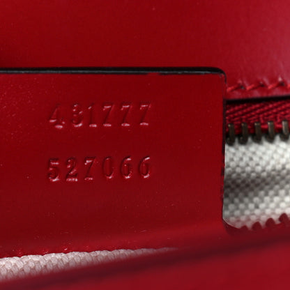 Gucci Knight Calfskin Medium GG Marmont Chain Handle Bag Hibiscus Red 7 of 11