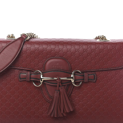 Gucci Microguccissima Medium Emily Chain Shoulder Bag Red 8 of 11