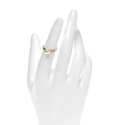 Mikimoto 14K Yellow Gold Akoya Pearl 7mm Ring 50 5.25 2 of 4