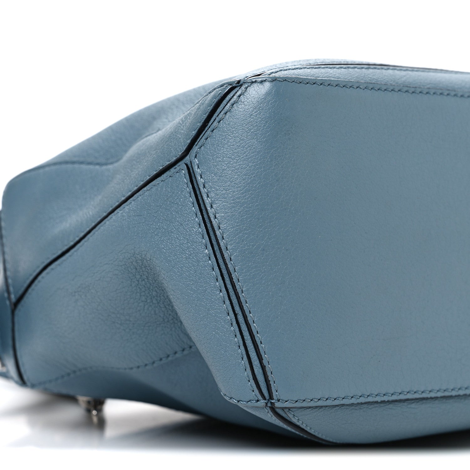 Loewe Calfskin Small Puzzle Bag Stone Blue 9 of 10