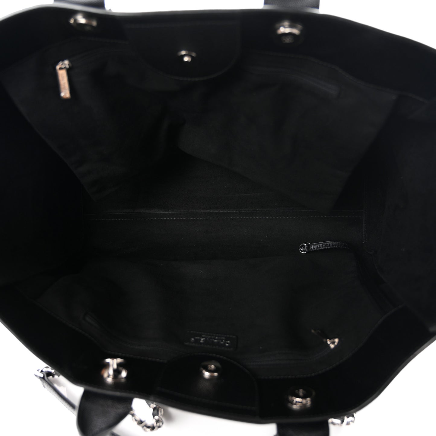 Caviar Extra Large Studded Deauville Tote Black