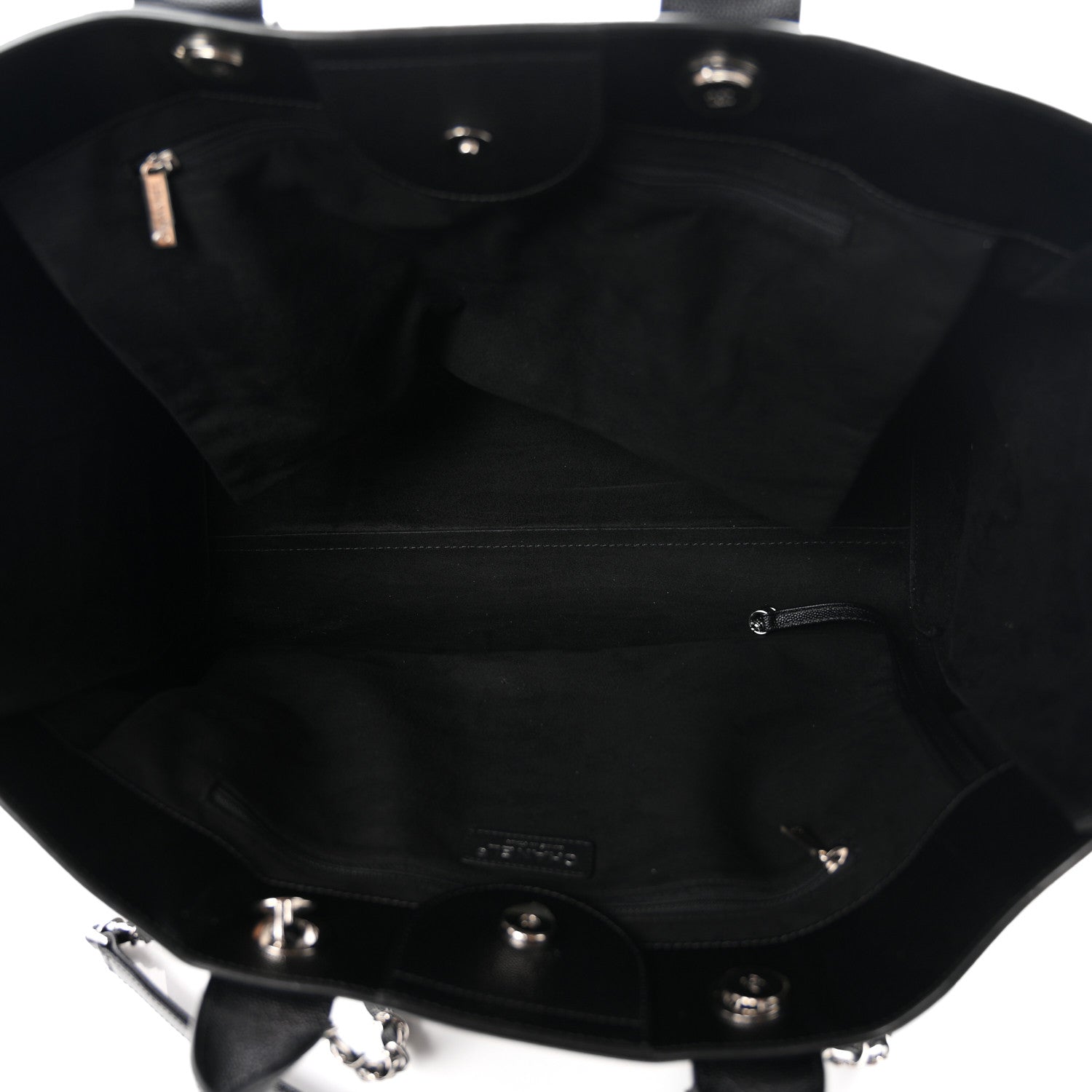 Chanel Caviar Extra Large Studded Deauville Tote Black 5 of 12